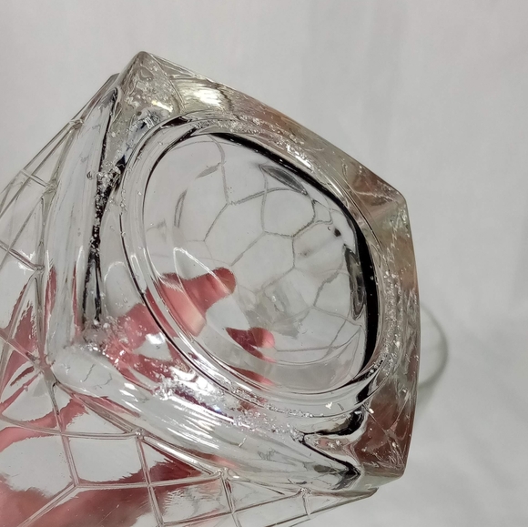 Set of 2 Crown Royal Diamond Pattern Low Ball Whiskey Glasses Bareware 10oz - Picture 12 of 13